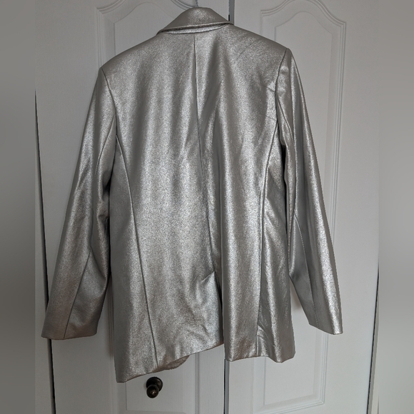 Metallic Silver Blazer - Picture 2 of 3